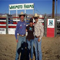 Laughlin-Bruce and me with Jed Moore-Bull Rider Extraordinaire
